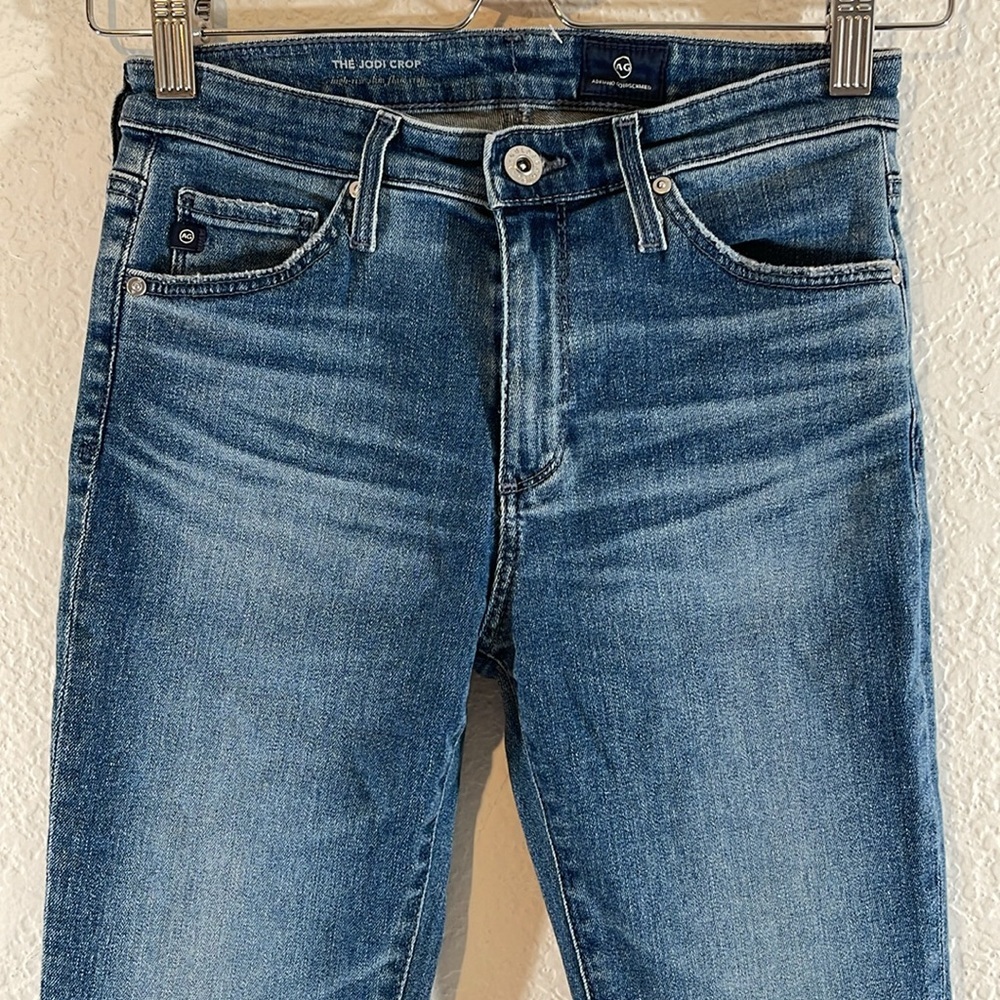 AG Adriano Goldschmied The Jodi Crop High Rise Denim  Jeans Size 24R - Picture 2 of 9
